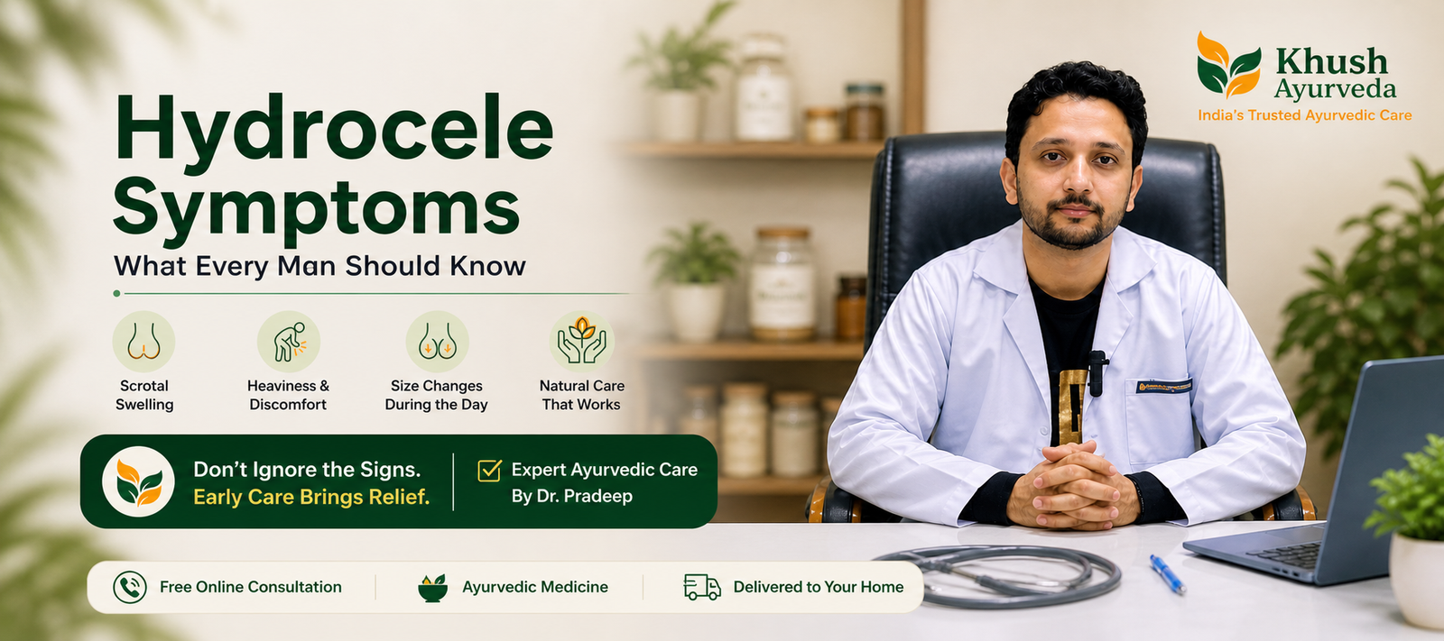 hydrocele symptoms
