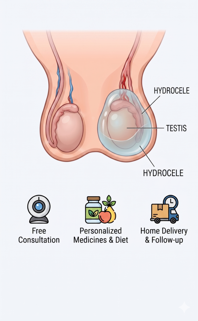 hydrocele symptoms