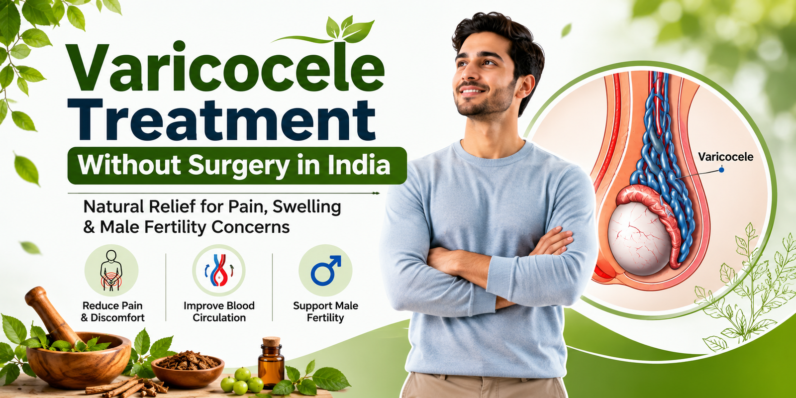 Varicocele treatment without surgery in India