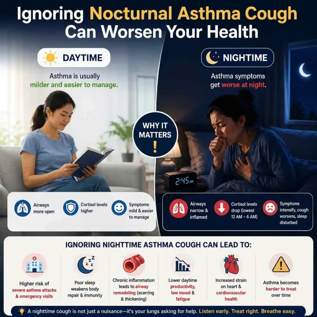 asthma cough at night